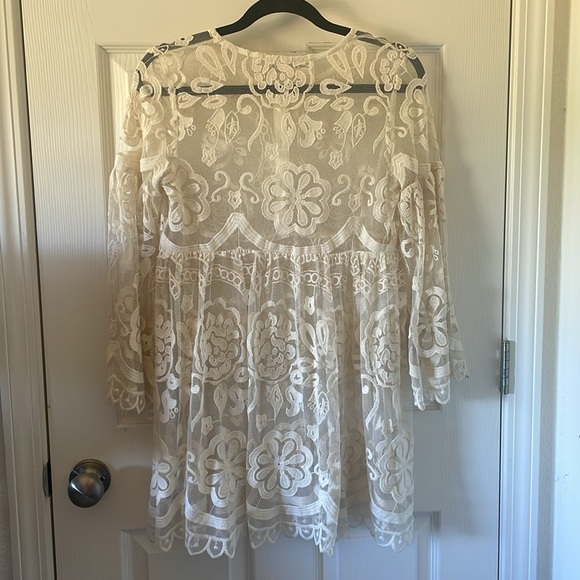 Jen’s Pirate Booty x Free People El Sol dress XS Fairy Core Little White Dress - Picture 11 of 11